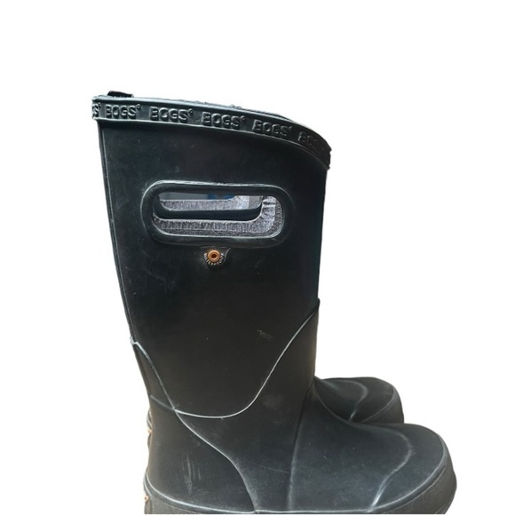 Bogs Boys Kids Girls 11 Rain Rubber Boots Black Waterproof Spring Boot Shoes 11K - Picture 10 of 11